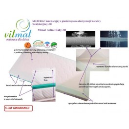 120x60x9cm Materac innowacyjny z pianki wysoko elastycznej i warstwy wentylacyjnej 3D