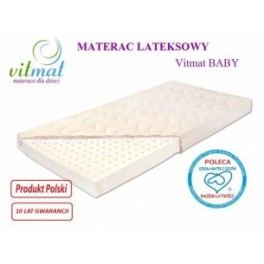 160x90x11cm Materac Lateksowy Vitmat Junior Antyalergic