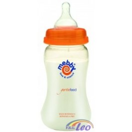 Bezpieczna butelka bez BISFENOLU-A do karmienia niemowląt MEBBY Gentlefeed 250 ml 